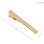 Double Bar Tie Clip Gold Tone Designer.JPG